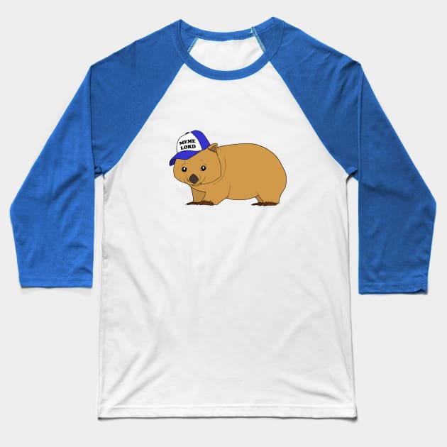 Wombat - meme lord Baseball T-Shirt by WatershipBound